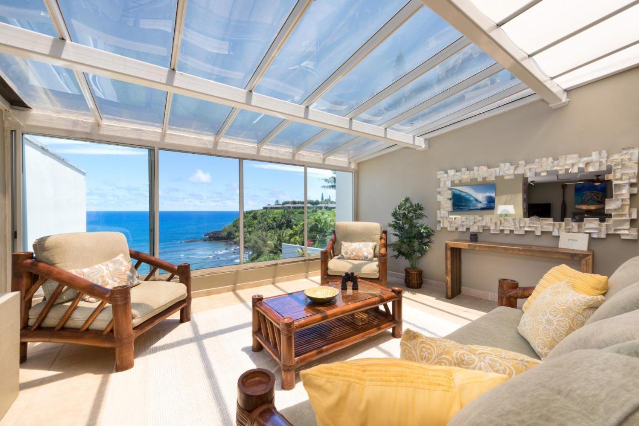 Puu Poa Ocean Bluff Condo, Incredible Views, Walk To Beaches, Pool & Tennis Princeville Εξωτερικό φωτογραφία