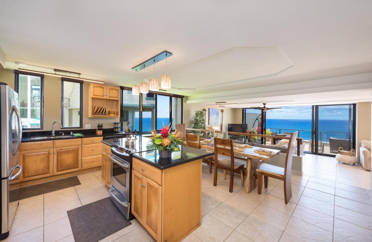 Puu Poa Ocean Bluff Condo, Incredible Views, Walk To Beaches, Pool & Tennis Princeville Εξωτερικό φωτογραφία